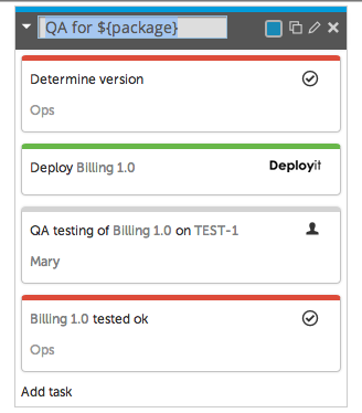 Variables in release