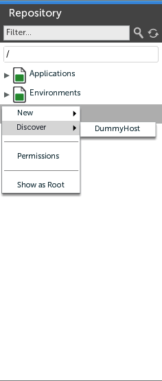 Select a discoverable CI