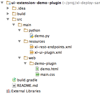 Simple plugin structure