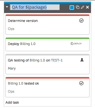 Variables in release